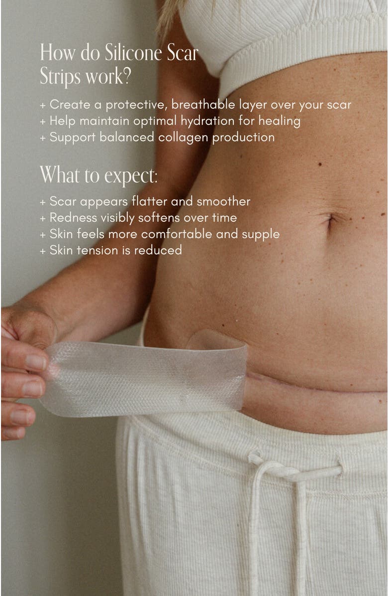 PURE MAMA Silicone Scar Strip, Alternate, color, Clear