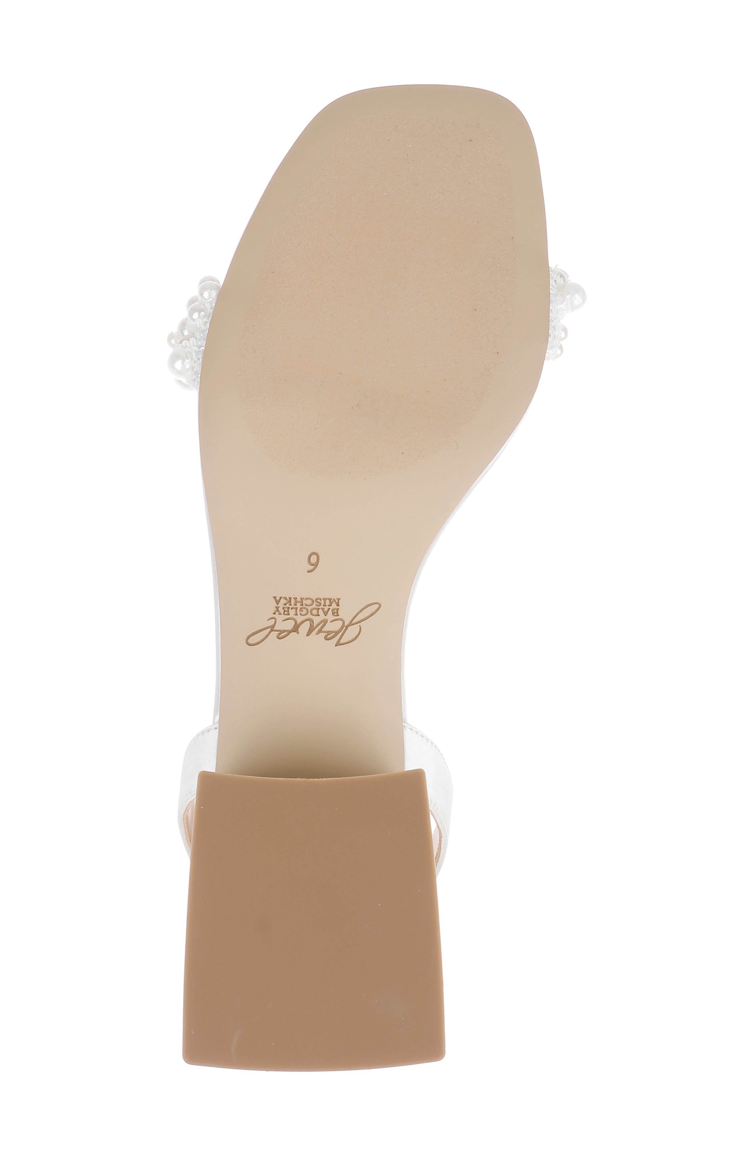 Jewel Badgley Mischka Payton Ankle Strap Sandal, Alternate, color, Ivory Satin