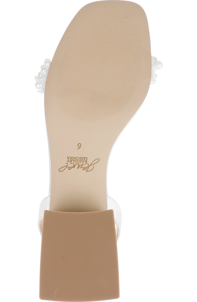 Jewel Badgley Mischka Payton Ankle Strap Sandal, Alternate, color, Ivory Satin
