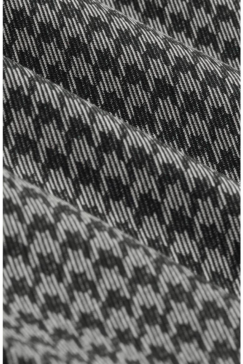 Devon OoohCotton® Houndstooth Button-Up Shirt, Alternate, color, BLACK