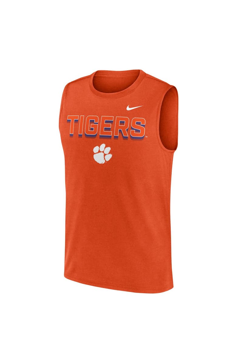 Nike Men's Nike Orange Clemson Tigers Primetime Tricode Legend Performance Tank Top, Alternate, color, Orange