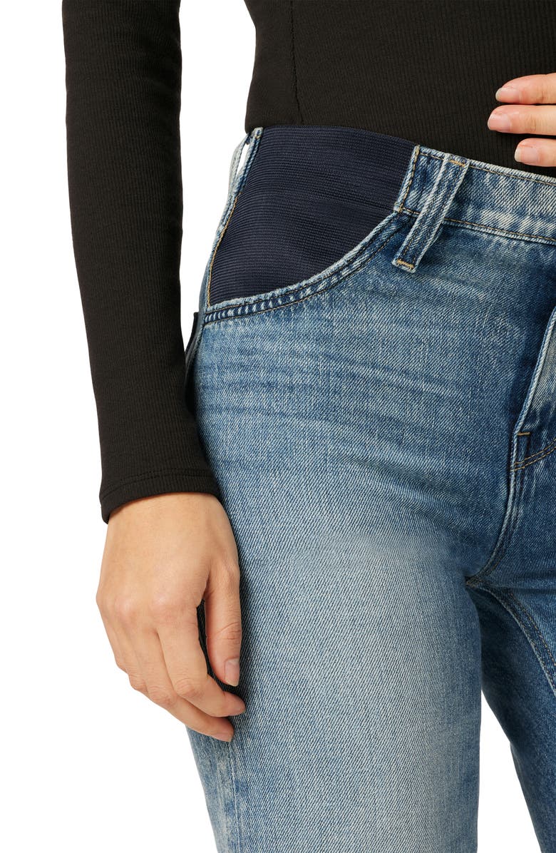 Hudson Jeans Rosie High Waist Wide Leg Maternity Jeans, Alternate, color, 