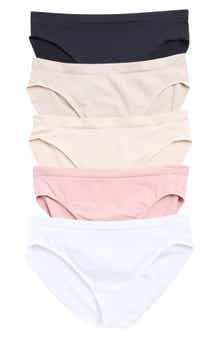 YOGALICIOUS Soft Smoothing Seamless 5-Pack Assorted Briefs