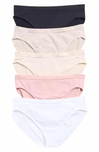 YOGALICIOUS Soft Smoothing Seamless 5-Pack Assorted Briefs