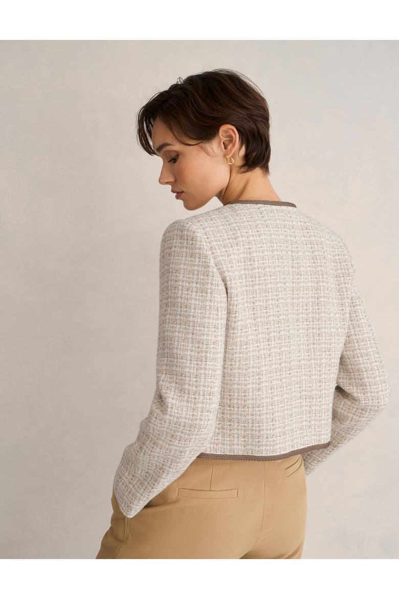 Carey Tweed Jacket, Alternate, color, Camel Ivory