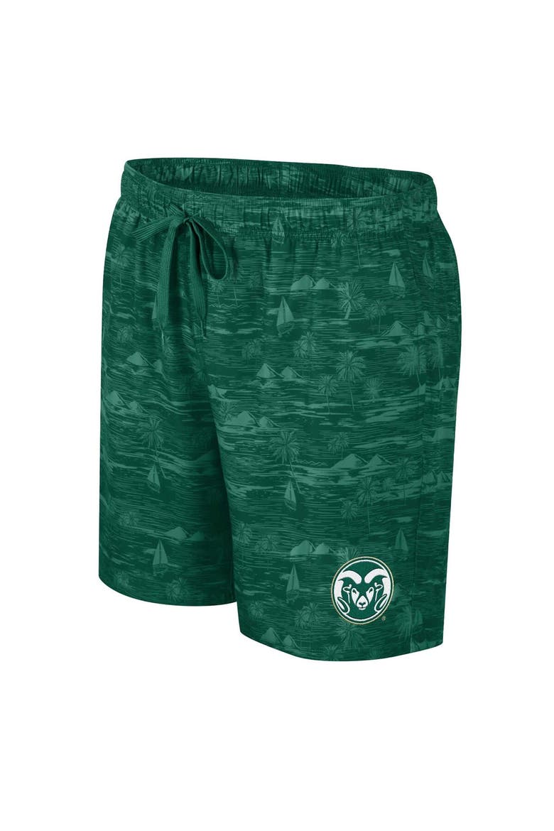 Men's Colosseum Green Colorado State Rams Ozark Swim Shorts, Alternate, color, Green