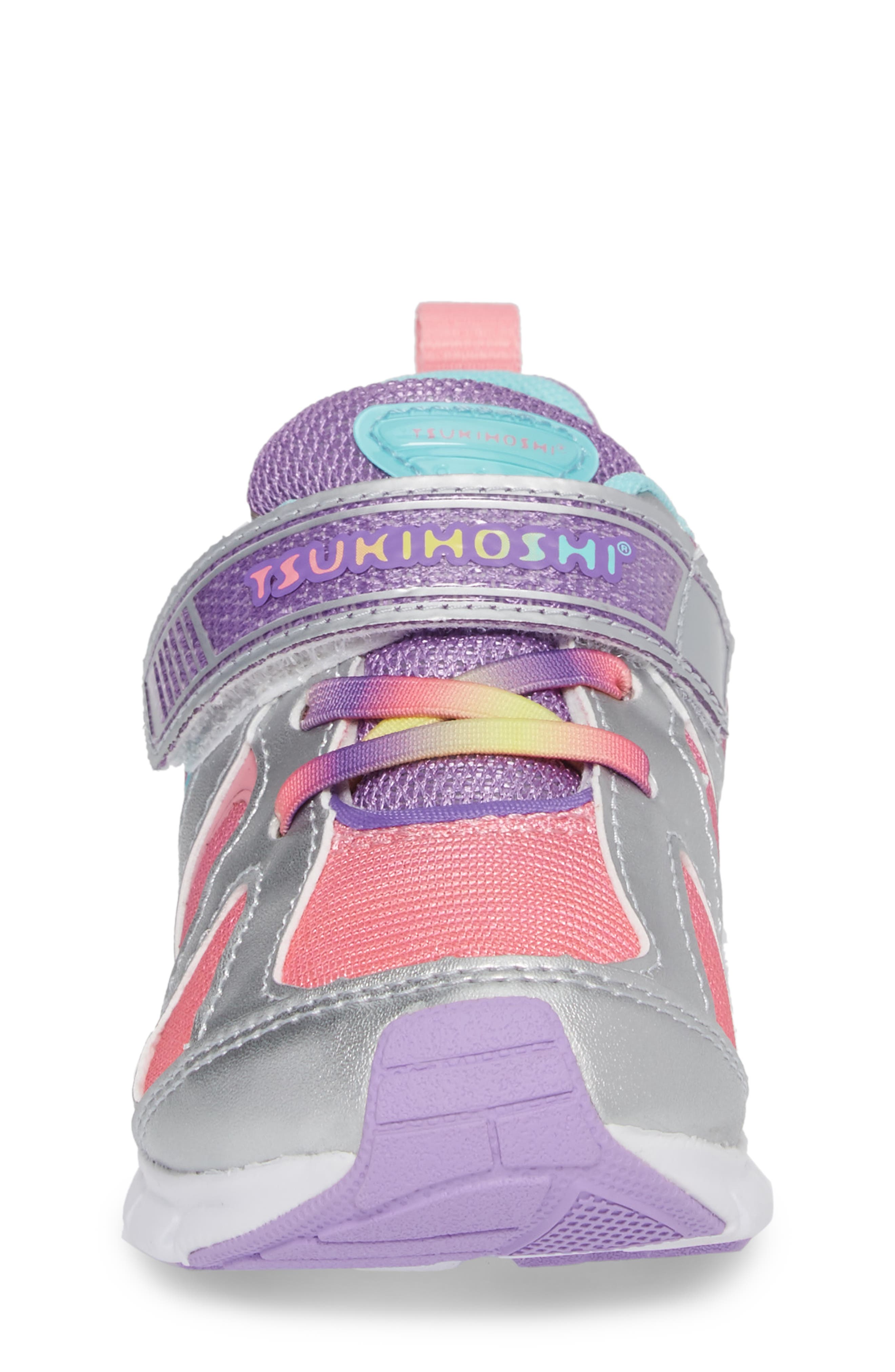 Tsukihoshi Rainbow Washable Sneaker, Alternate, color, Silver/ Lavender