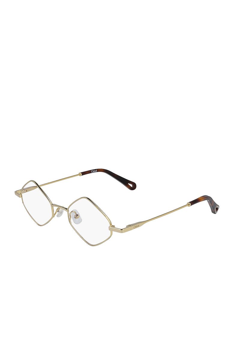 Chloé 46mm Cornered Rectangle Full Rim Optical Frames, Alternate, color,
