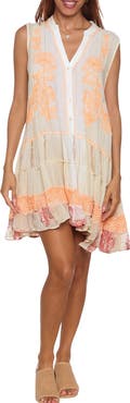 RANEES Tiered Ruffle Dress