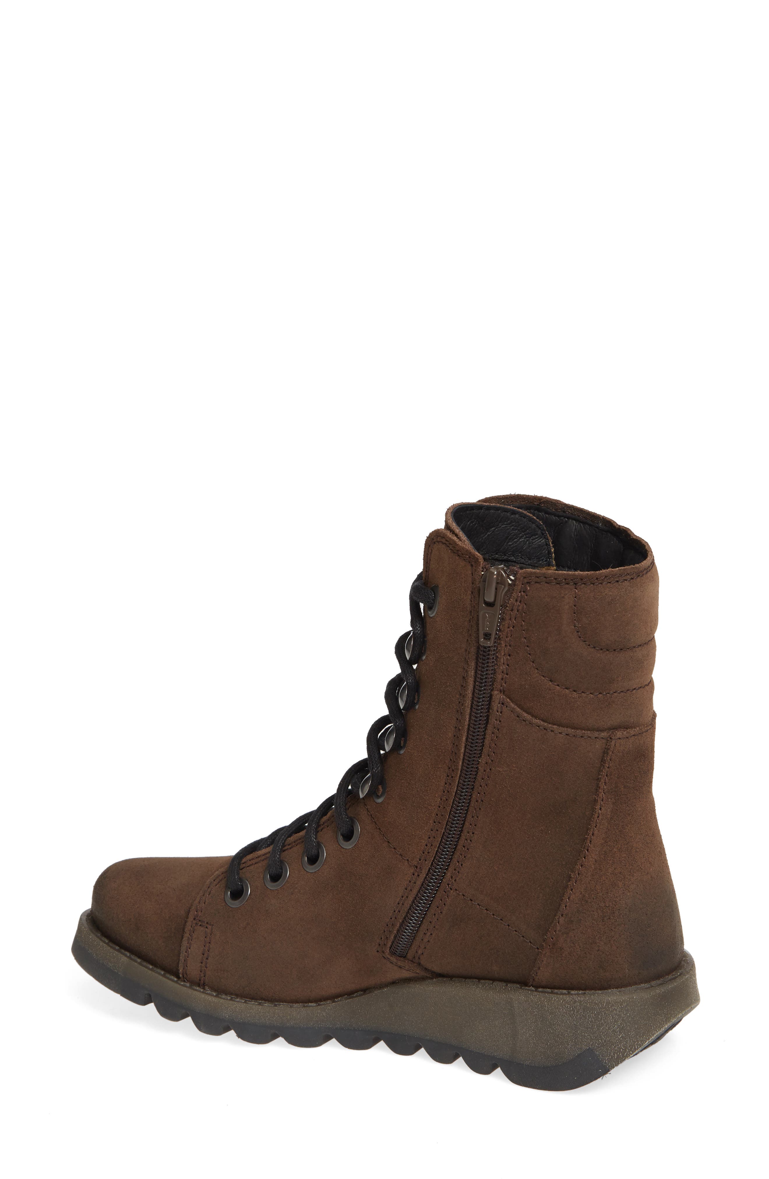 Same Lace-Up Boot, Alternate, color, BROWN LEATHER