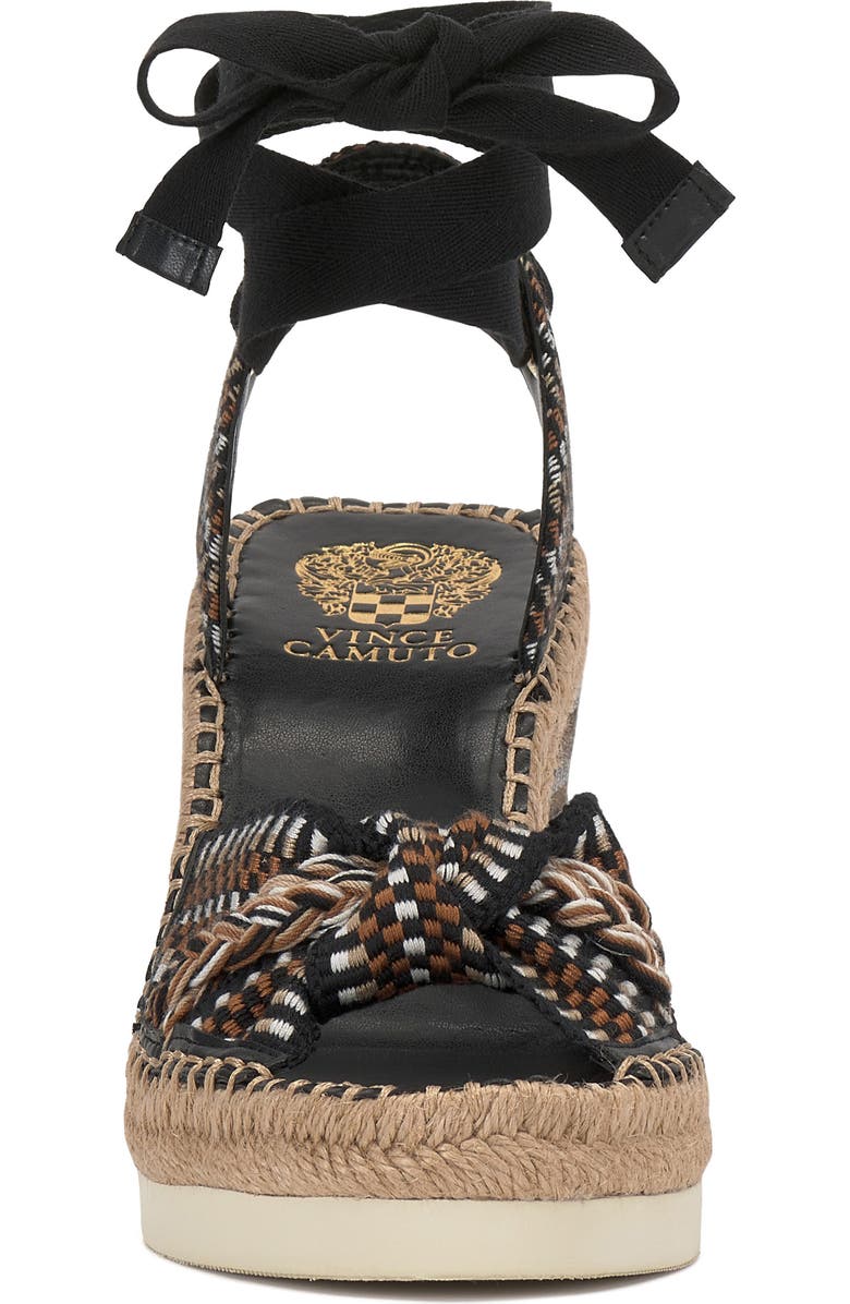 Vince Camuto Bealie Platform Wedge Sandal, Alternate, color, Black Multi