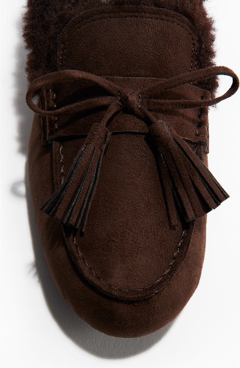 H&M Warm-lined Slippers, Alternate, color, Dark Brown