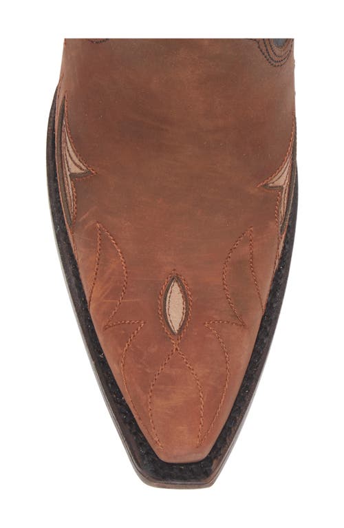 G Circle G Floral Embroidery Western Boot In Brown