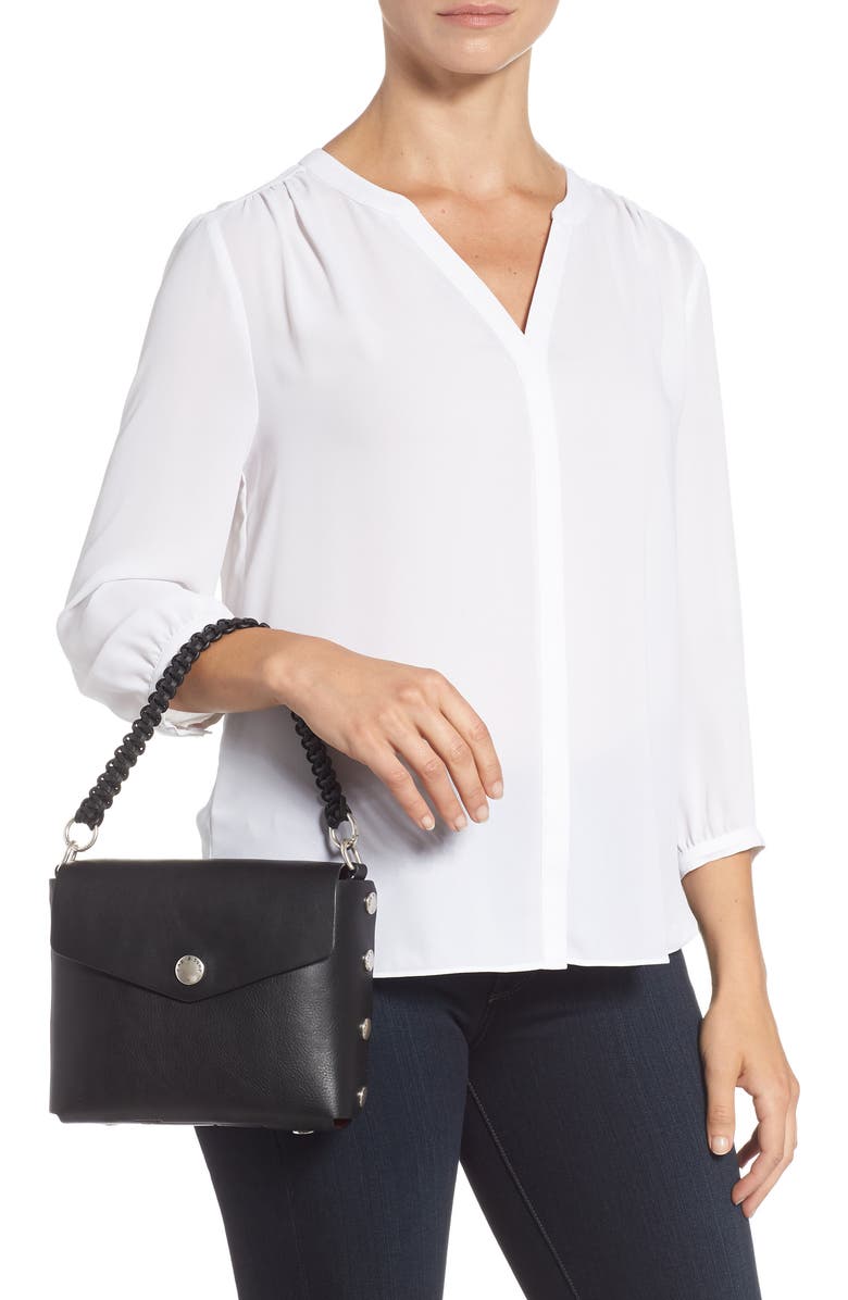 rag & bone Atlas Concept Leather Shoulder Bag, Alternate, color,