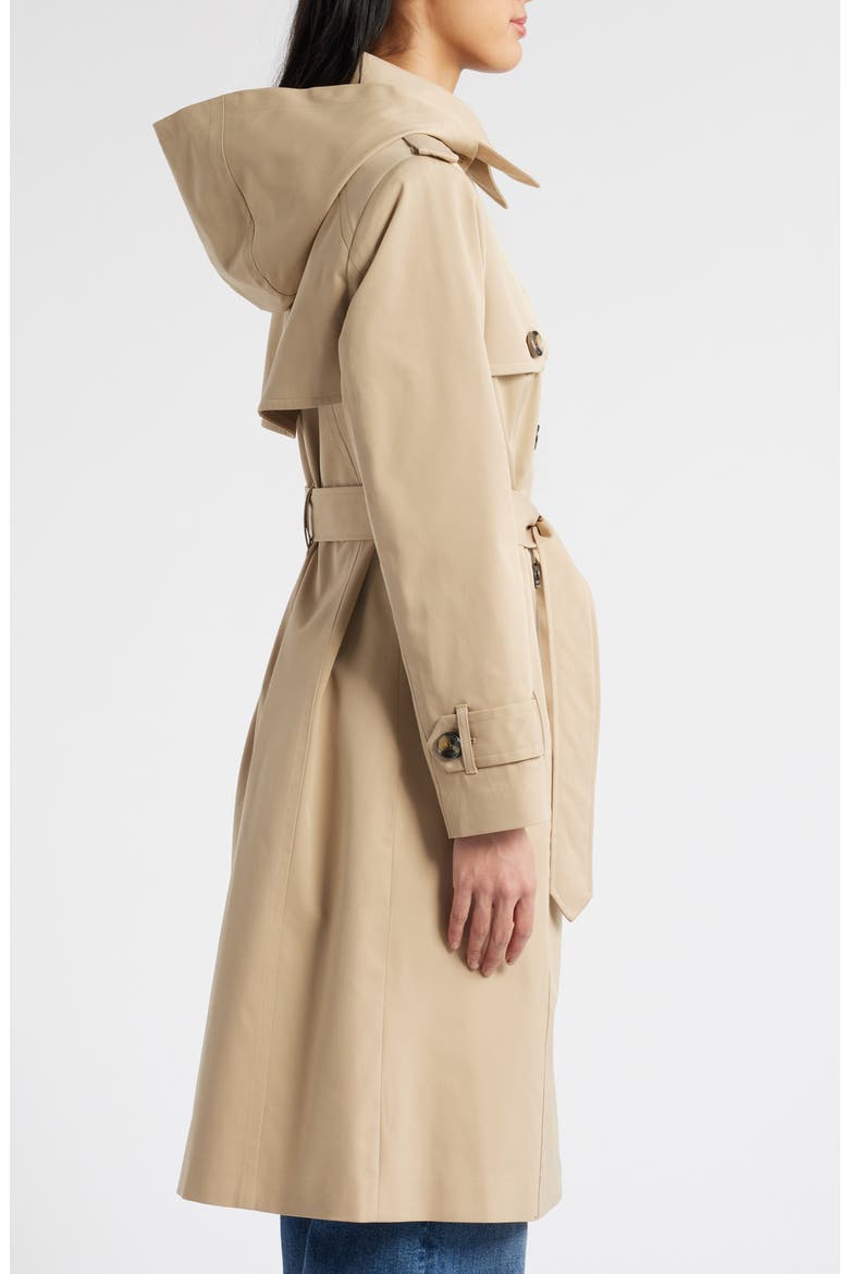 Double Breasted Trench Coat, Alternate, color, DARK KHAKI