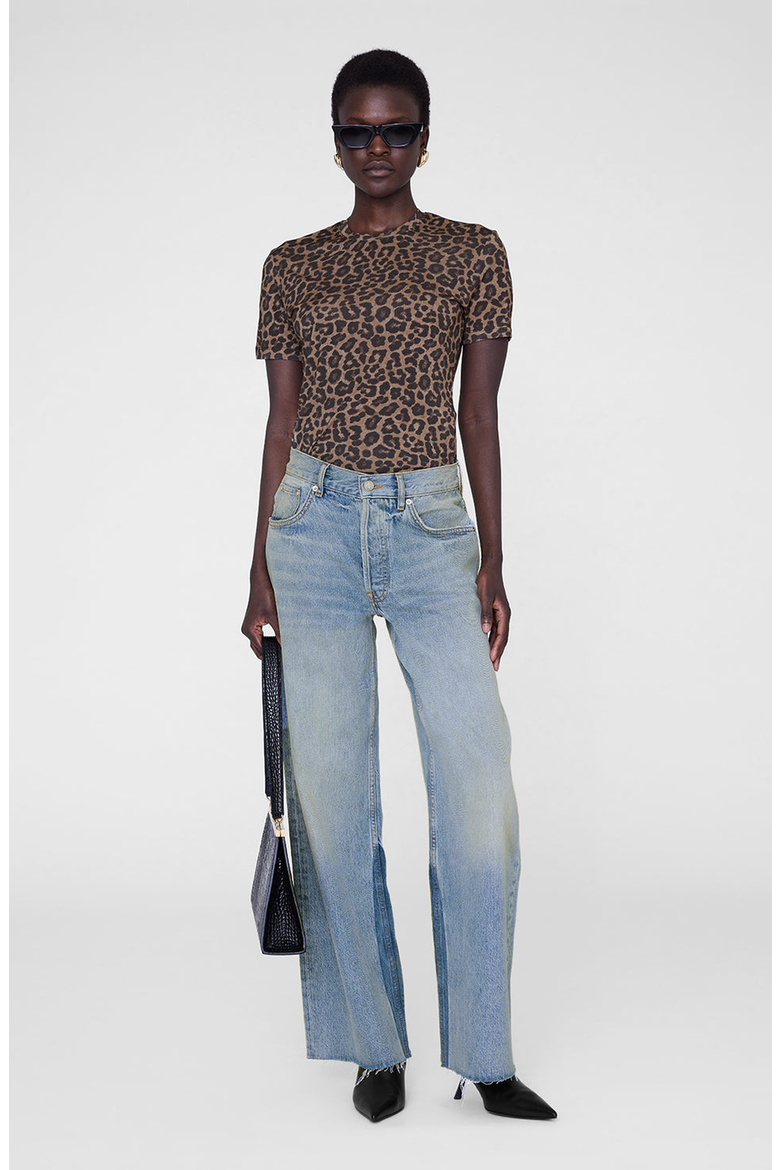 Sylvie Tee, Main, color, Black / Brown Leopard