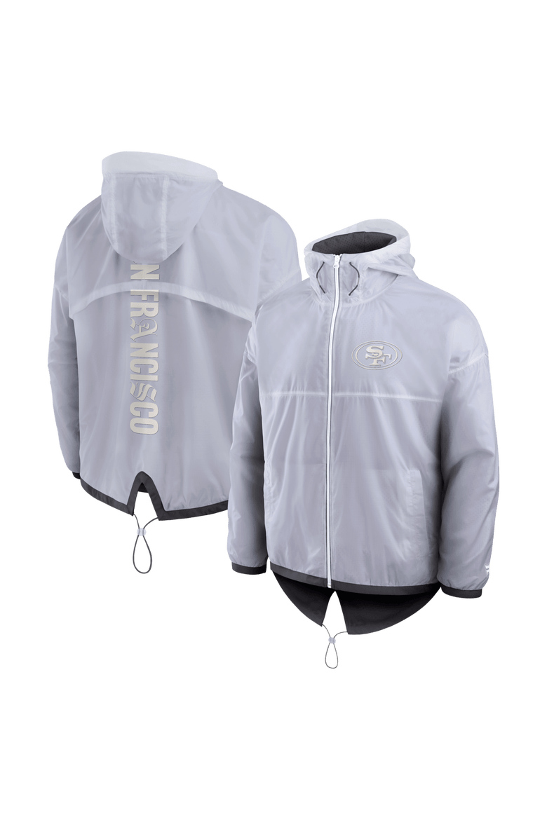 Men's Fanatics White San Francisco 49ers Type Play Down Full-Zip Jacket, Main, color, White
