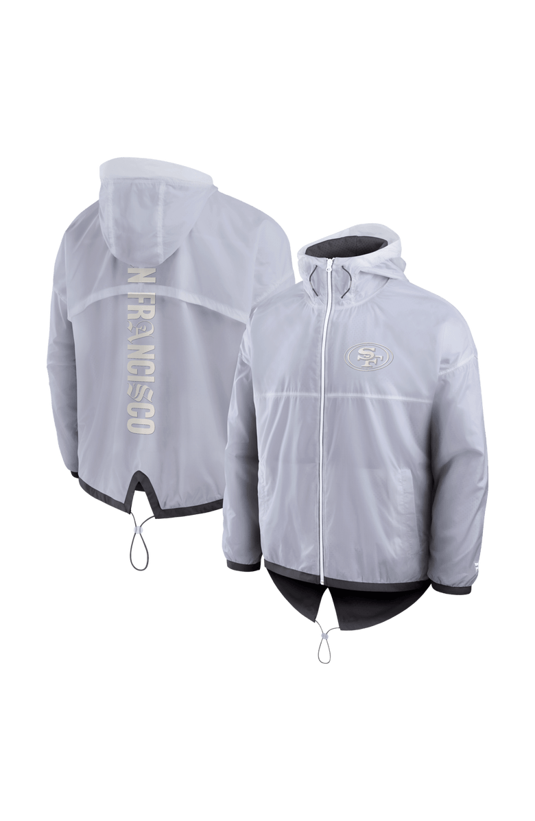 FANATICS Men's Fanatics White San Francisco 49ers Type Play Down Full-Zip Jacket, Main, color, White