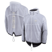 FANATICS Men's Fanatics White San Francisco 49ers Type Play Down Full-Zip Jacket