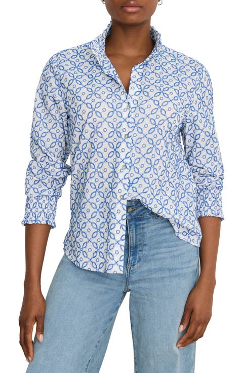 Embroidered Tile Shirt