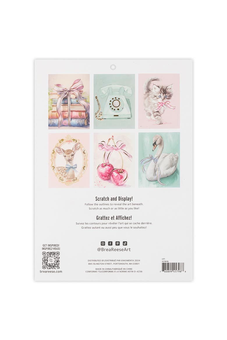 Scratch Art Paper Pad Pretty In Pink, Alternate, color, Multicolored
