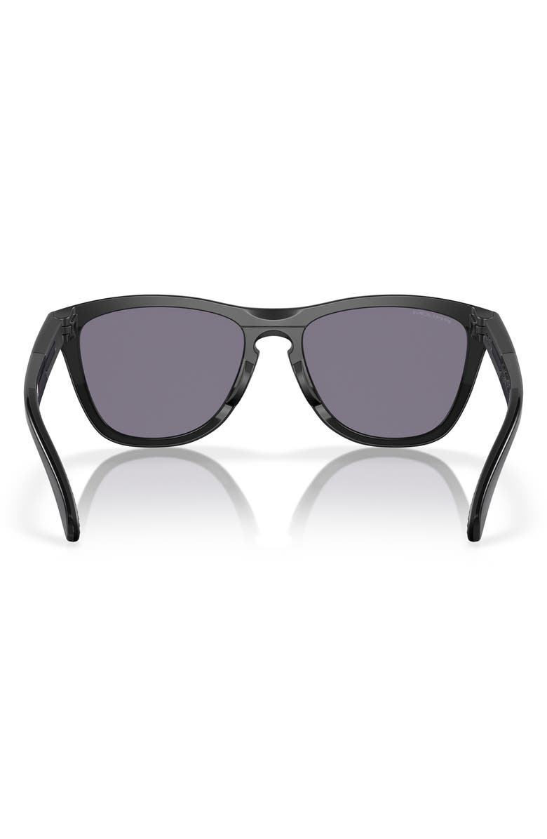 Oakley Frogskins 55mm Round Sunglasses, Alternate, color, Black Grey
