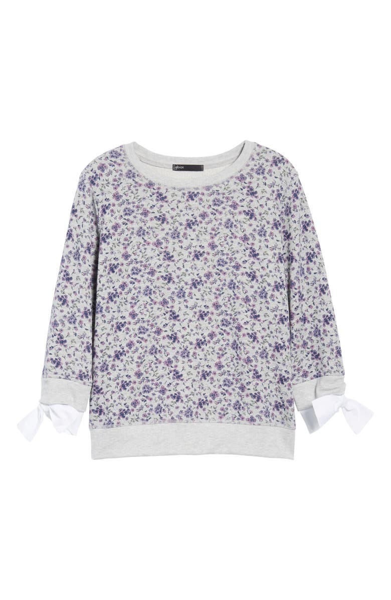 GIBSONLOOK Gibson Poplin Cuff Sweatshirt, Alternate, color, 