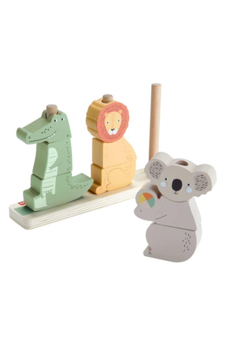 FISHER PRICE Stack N Sort Animals Wooden Play Set, Alternate, color, 