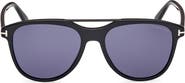 TOM FORD Damian 54mm Pilot Sunglasses