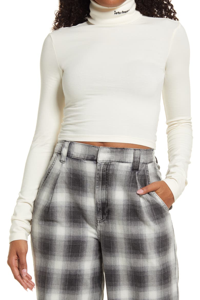Women's Turtleneck Top, Main, color, IVORY