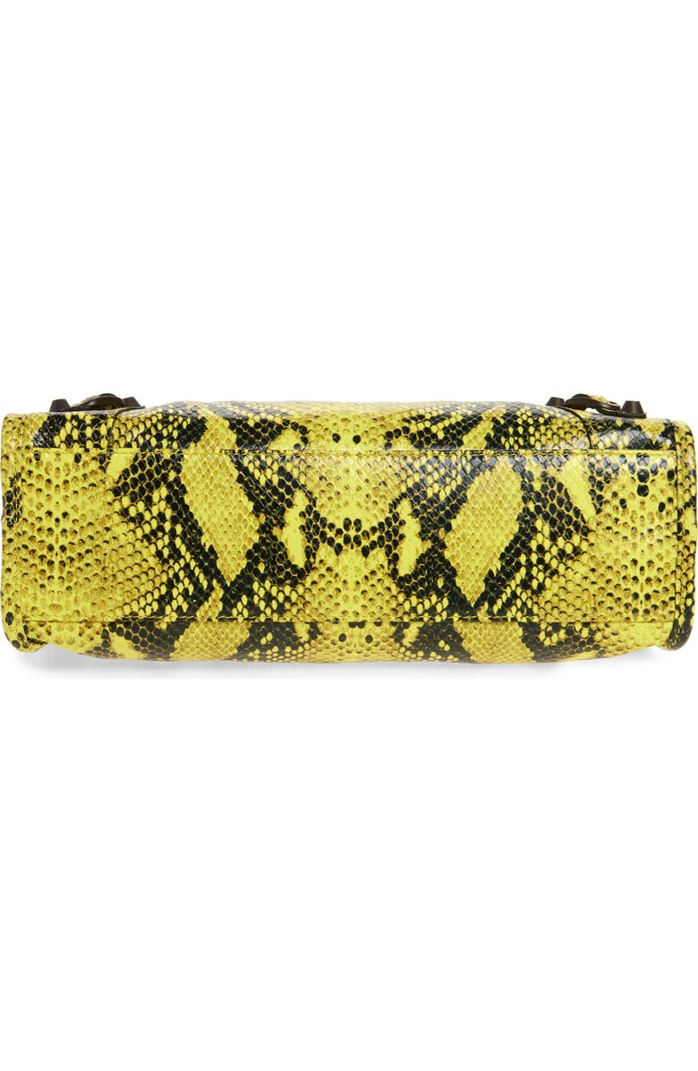 Balenciaga Small Le City Python Embossed Leather Top Handle Bag, Alternate, color,