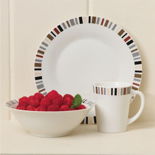 Gibson 12 Piece Lanvale Fine Ceramic Dinnerware Set For 4 In Multi
