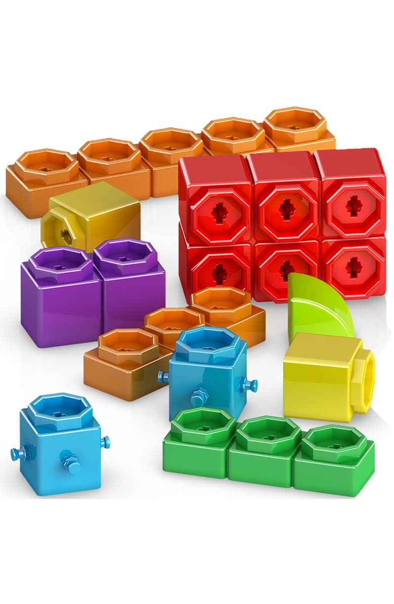 Engino Qboidz Baby My First Steps Large 72 Piece Brick Set, Alternate, color, Multicolored