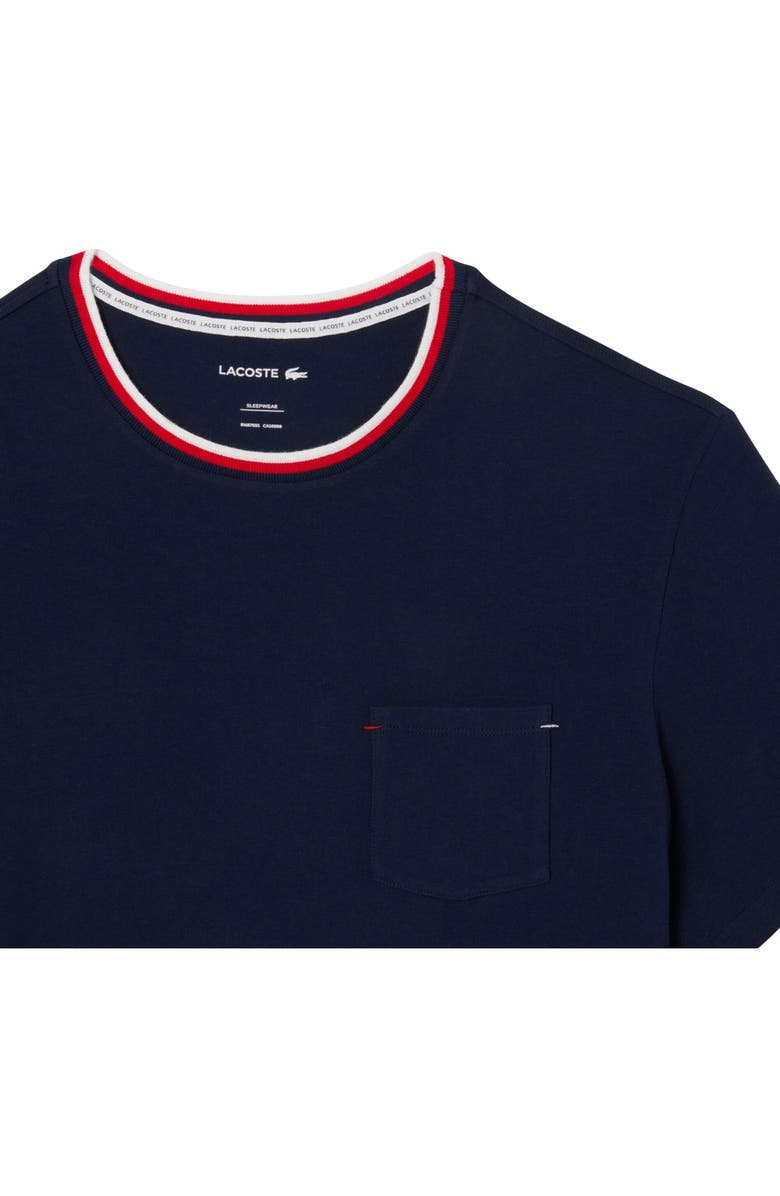 Lacoste Core Essentials Stretch Cotton T-Shirt, Alternate, color, Navy Blue