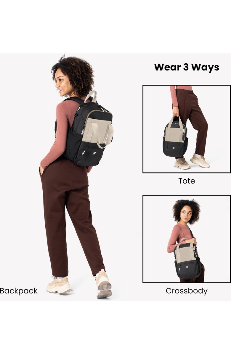 Sherpani Camden Convertible Backpack Tote, Fits 15 Inch Laptop, Alternate, color, Con Leche