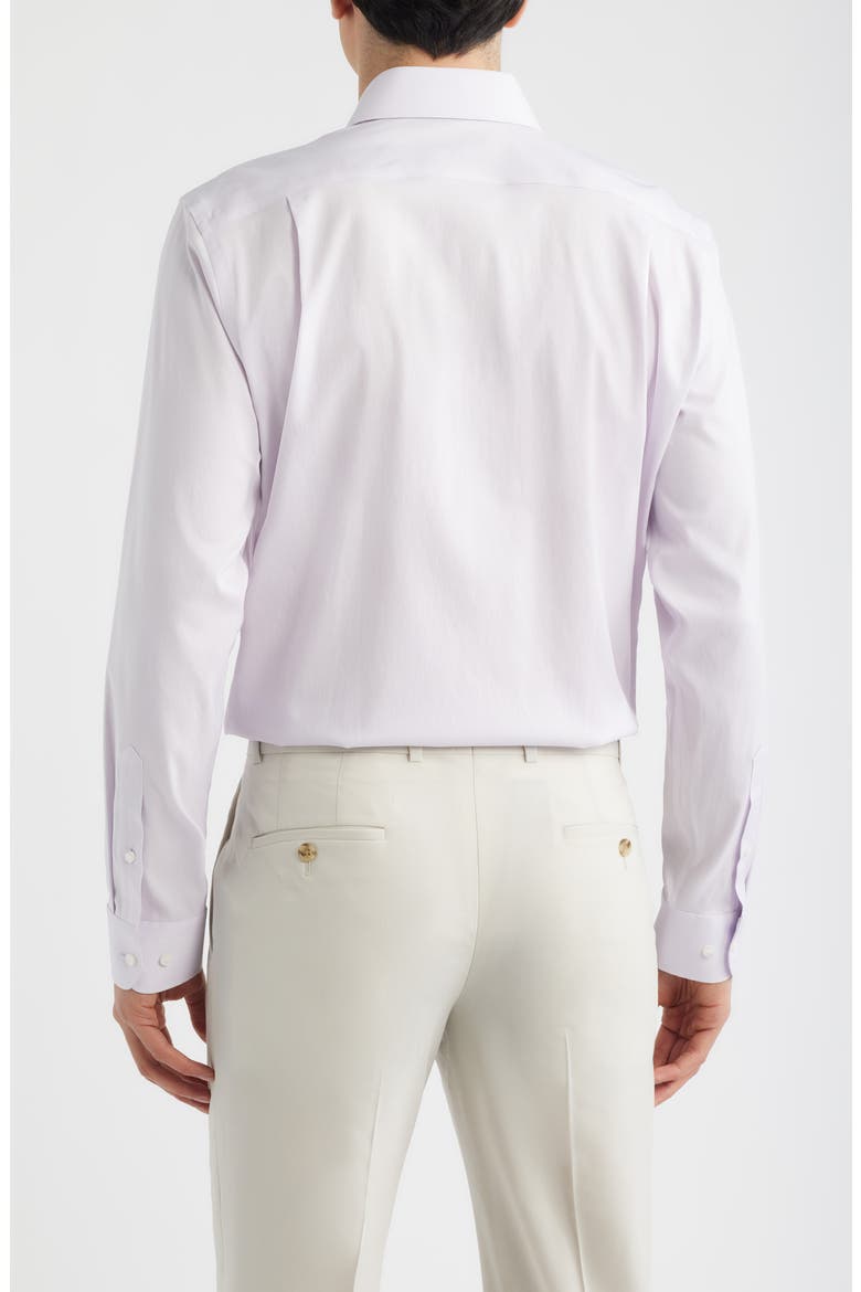 Trim Fit Premium Performance Dress Shirt, Alternate, color, PURPLE RIVERTON DOBBY