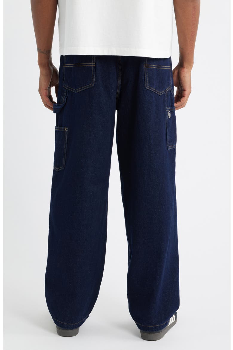 Mercer Double Knee Cotton Denim Carpenter Pants, Alternate, color, INDIGO