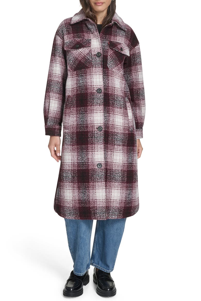 Longline Shacket, Main, color, PORT COMBO