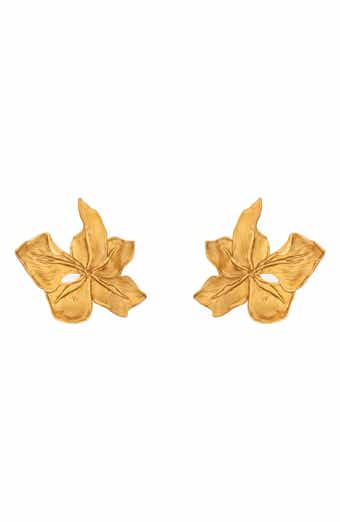 Small Cyclamen Stud Earrings