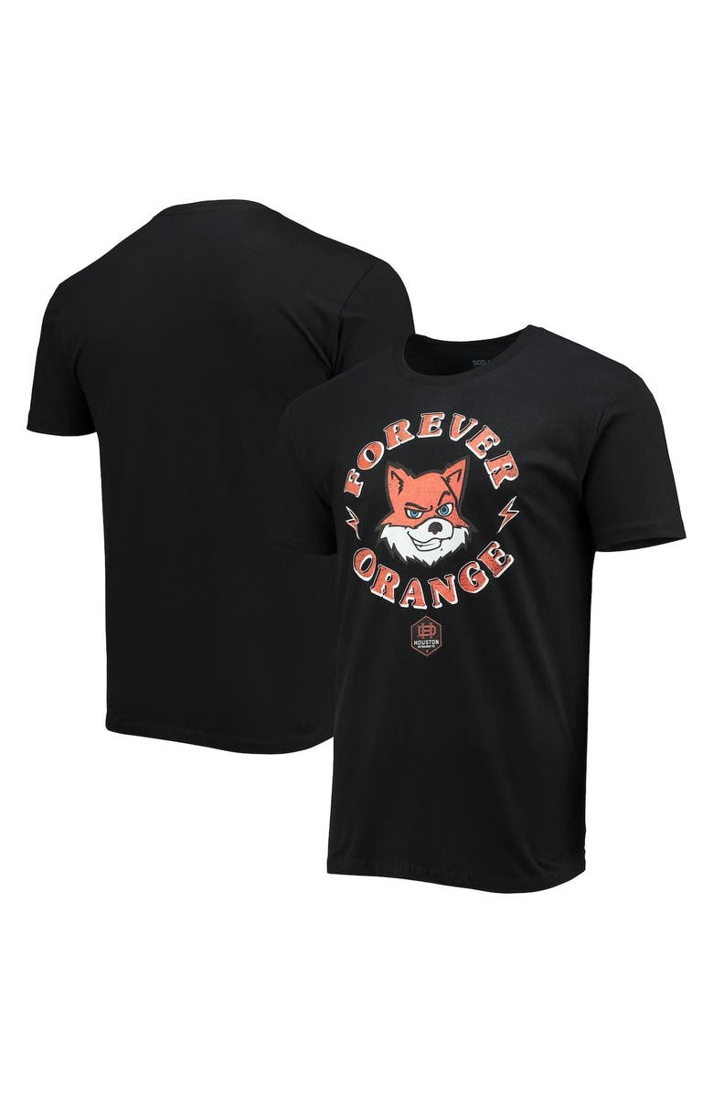 500 LEVEL Men's Black Houston Dynamo FC Mascot T-Shirt, Main, color,