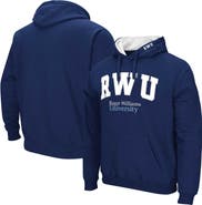 COLOSSEUM Men's Colosseum Navy RWU Hawks Arch & Logo 3.0 Pullover Hoodie