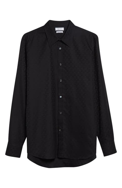 Skull Print Classic Placket Shirt