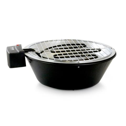 Indoor Outdoor 14 in Tabletop Electric Barbecue Grill