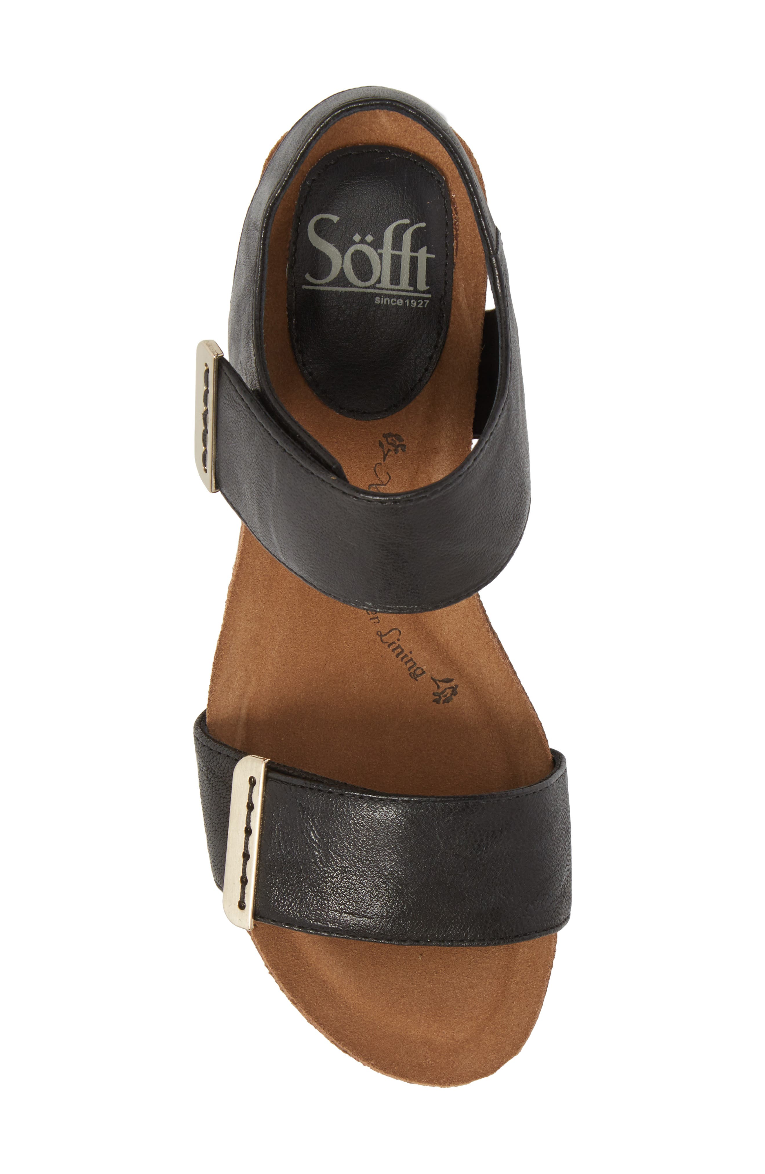 Söfft Verdi Wedge Sandal, Alternate, color, 