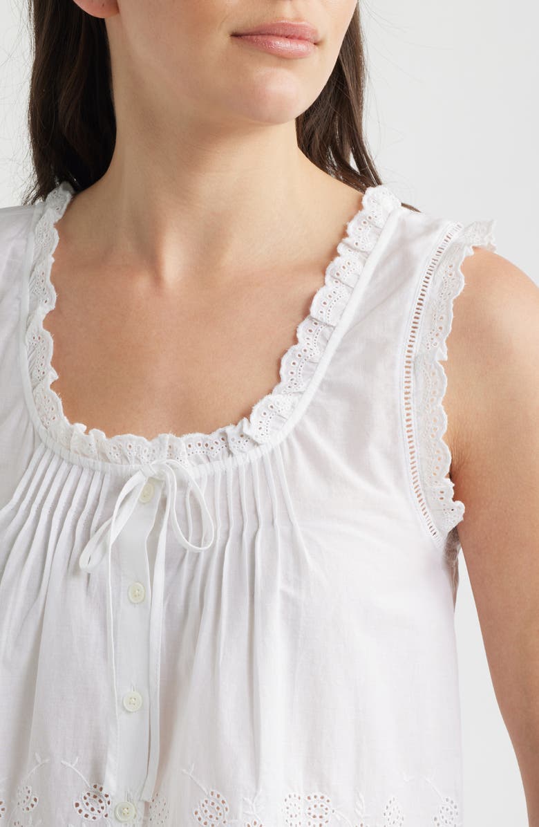 Madewell The Embroidered Leah Top, Alternate, color, White