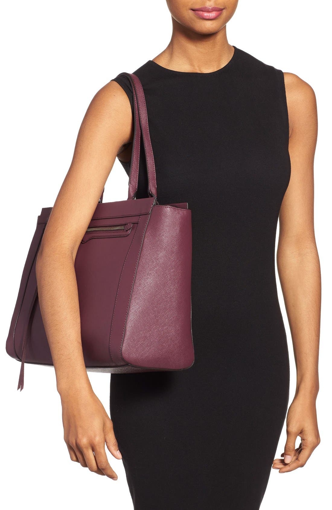 'Monroe' Tote, Alternate, color, PORT