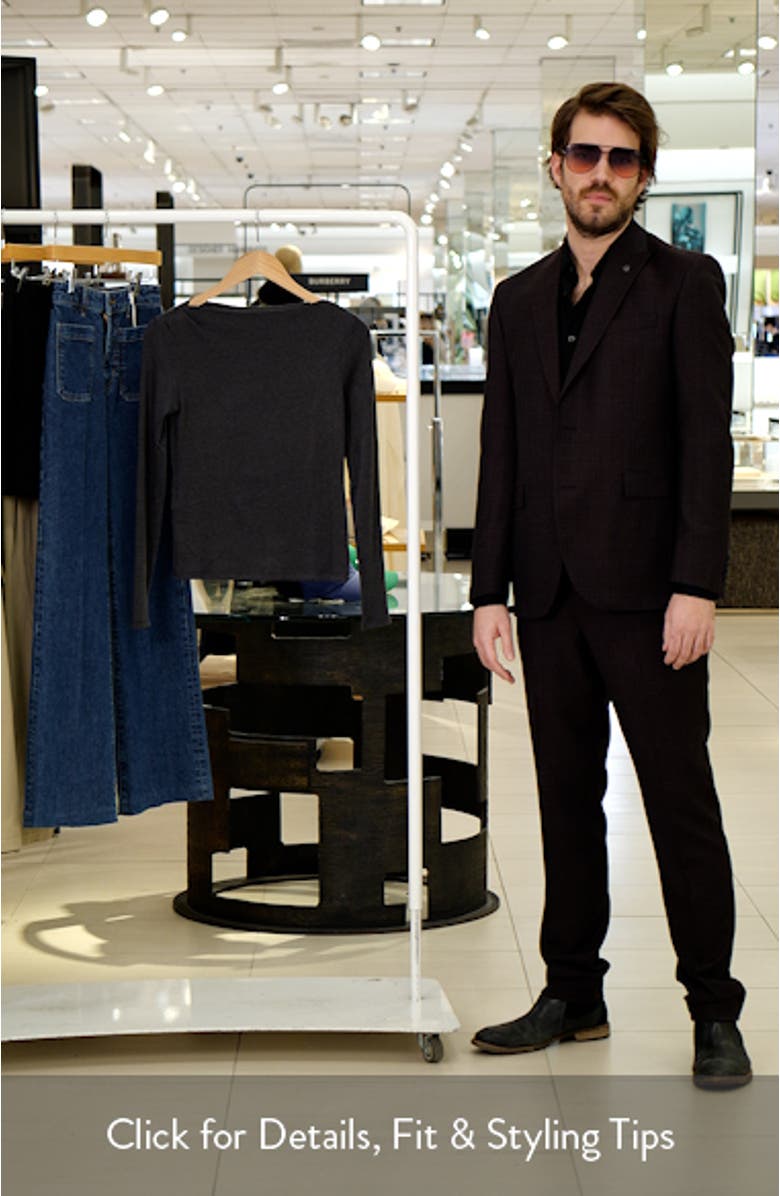 Boat Neck Long Sleeve T-Shirt, sales video thumbnail