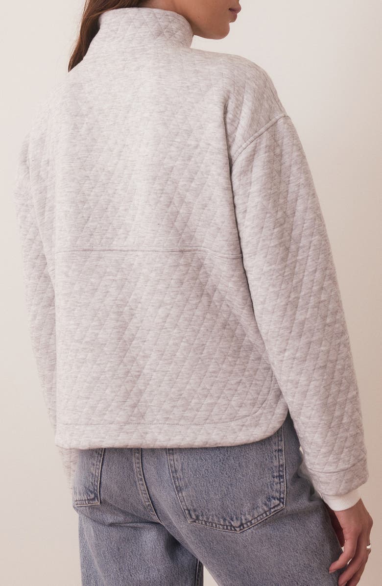 Marine Layer Corbet Quilted Half Zip Pullover, Alternate, color, 