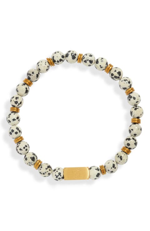 Men's Speckles Stone Beaded Bracelet