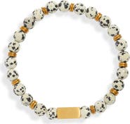 CLIFTON WILSON Men's Speckles Stone Beaded Bracelet